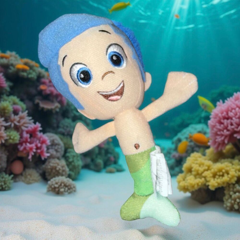 Nick Jr Bubble Guppies Plush Gil Merman Mermaid Stuffed Doll 8” P29
